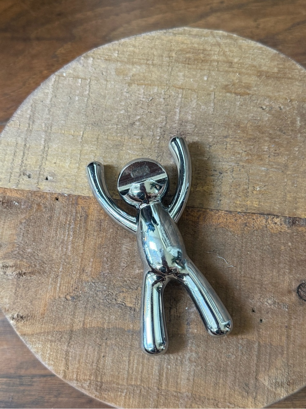 Umbra Buddy Chrome Bottle Opener Heavy Metal Figure Barware